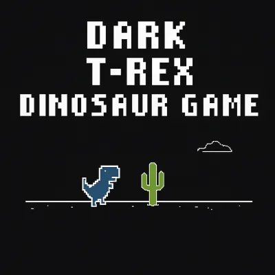 Dark T-Rex Dinosaur Game img