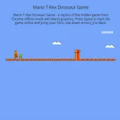Play Mario T-Rex Dinosaur Game now!