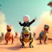 Play Stickman: Dinosaur Arena now!
